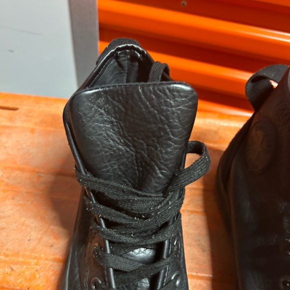 Converse Chuck Taylor Hi Top Leather Hollis 132387C Mens 10 W12 Black Sneaker - Picture 4 of 16